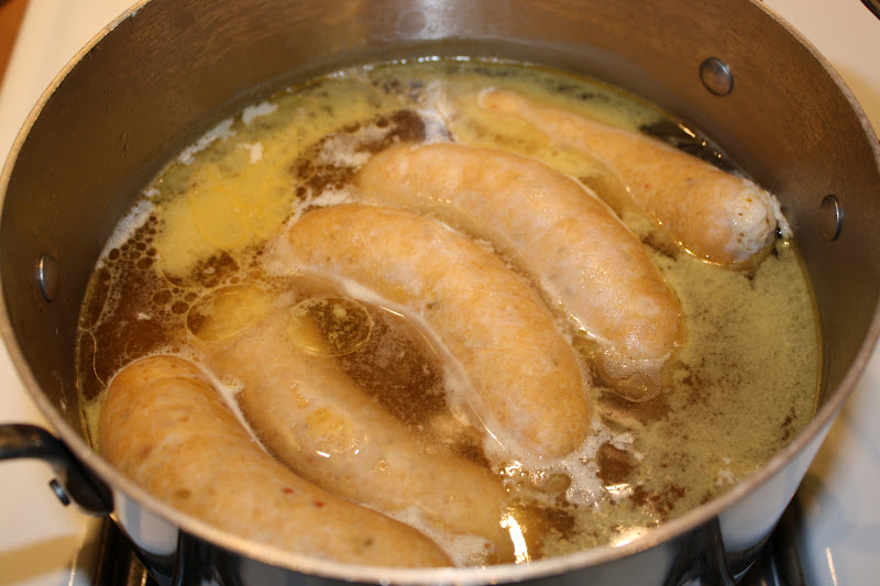 Hot Dinner Happy Home Barbecued Beer Bratwurst