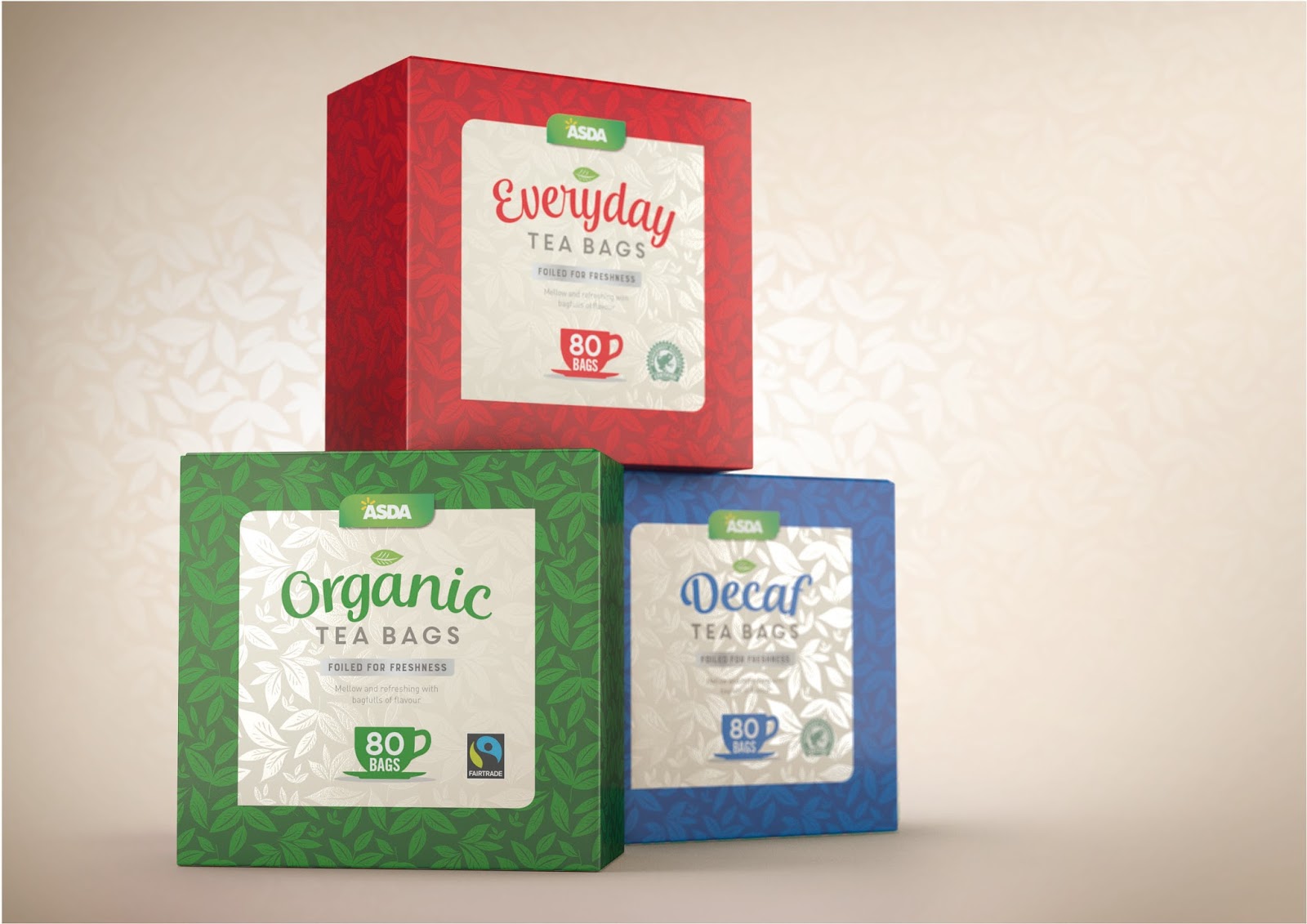 Asda Own Label Tea Range on Packaging of the World Creative Package