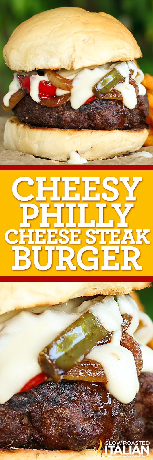 Philly Cheese Steak Burgers Gourmet Burger Recipe