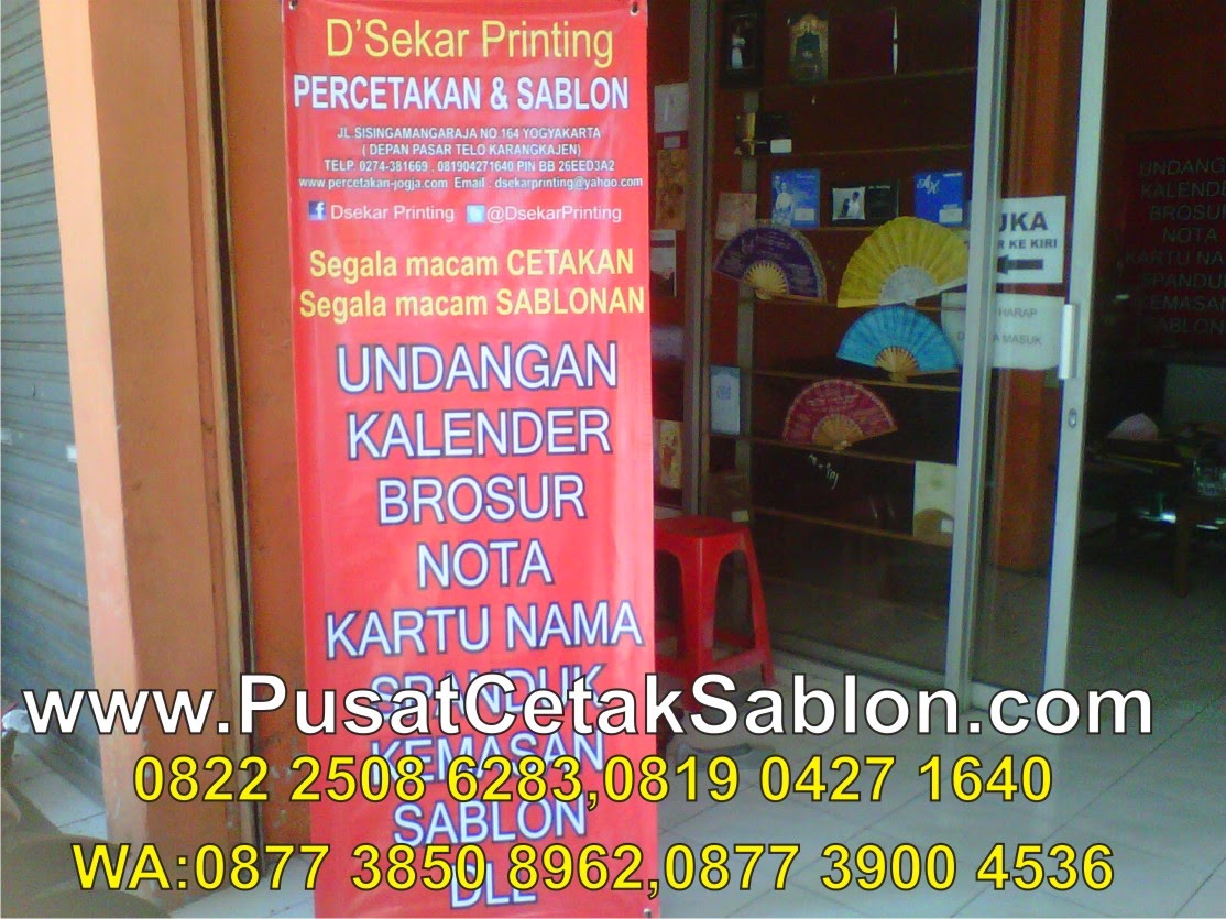 Pusat Percetakan Sablon Marchandise Jual X Banner Murah