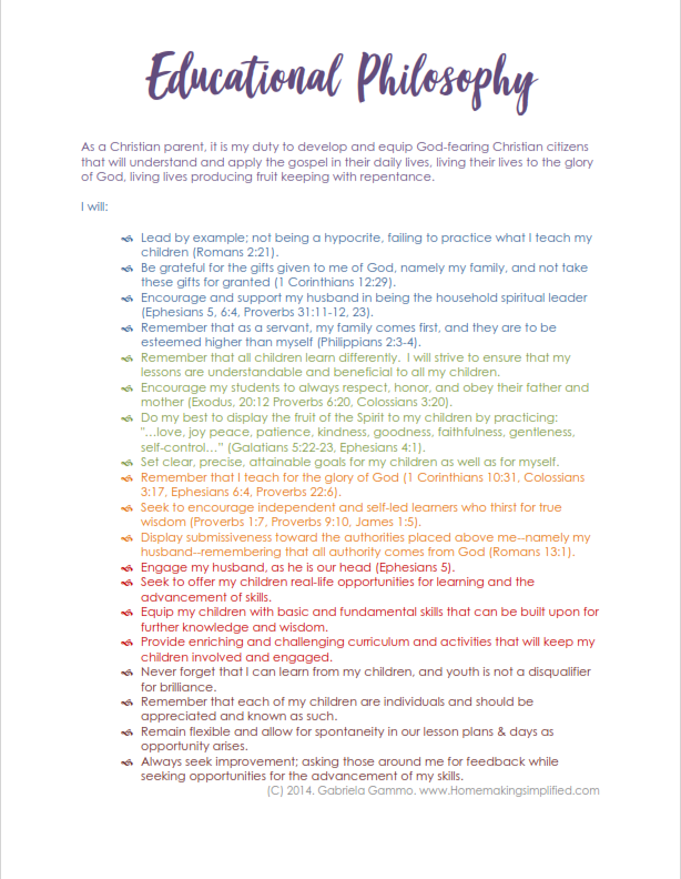 Statement of teaching philosophy pdf