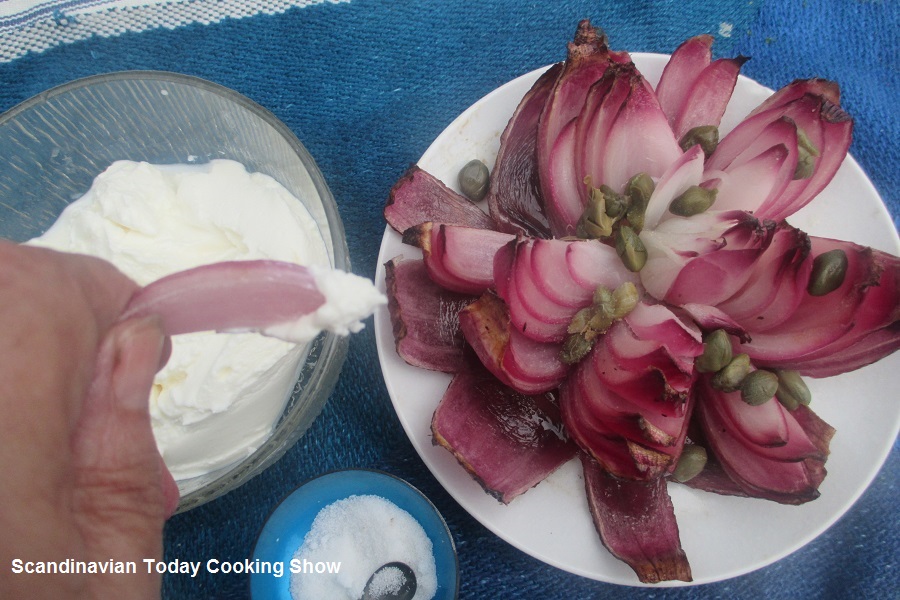 Scandinavian Today Cooking Show Onion Flower Blomsterskaaret løg A