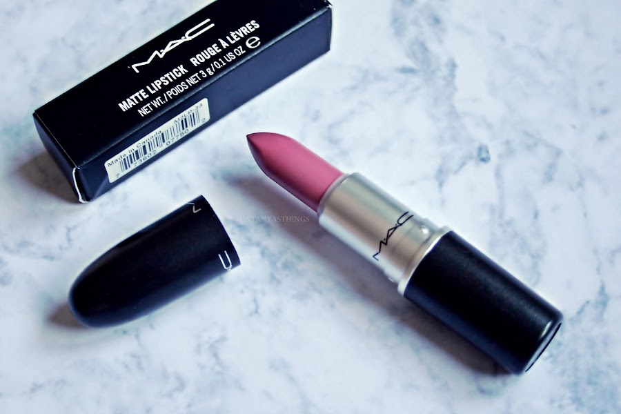 mac matte lipstick pink plaid
