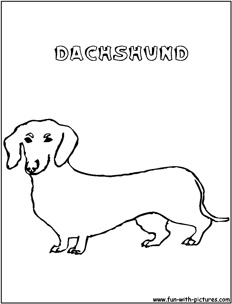 dachshunds coloring pages - photo #12