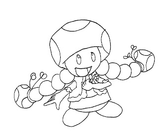 #9 Toadette Coloring Page