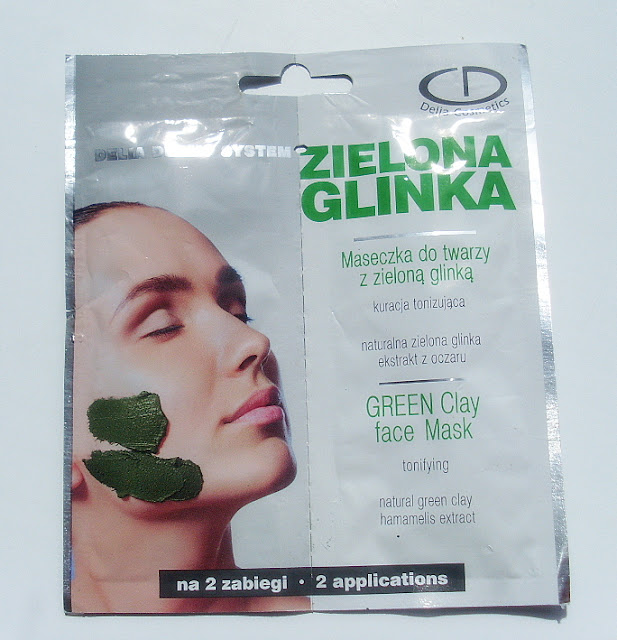 Maseczkę do twarzy z zieloną glinką- kuracja tonizująca Delia