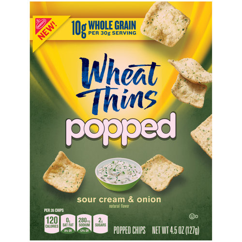 News Nabisco New Wheat Thins Popped Brand Eating