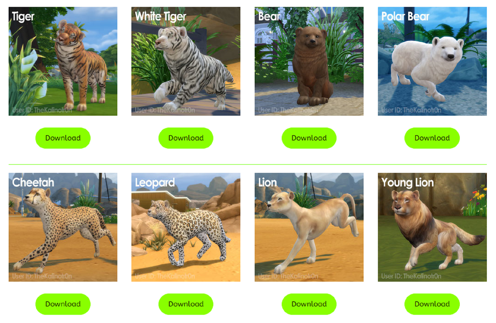 Animals CC by Kalino SIMS4 Clove share Asia Tổng hợp Custom Content