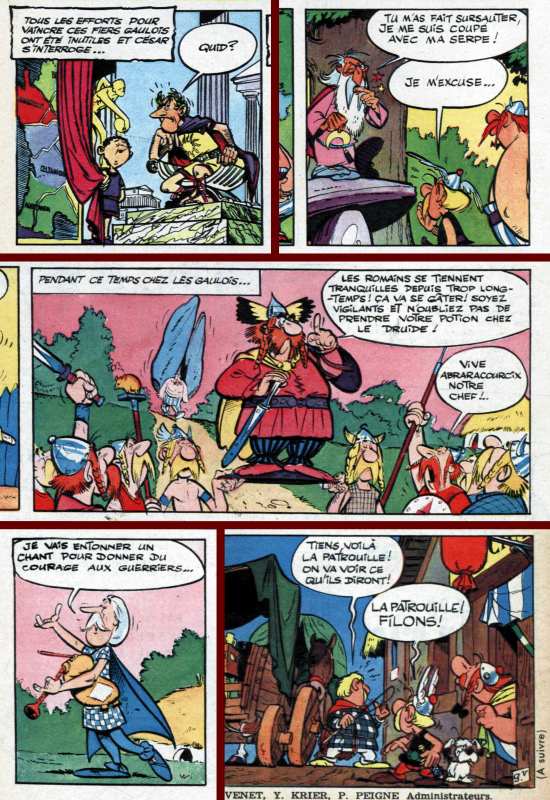 Astérix characters in their first appearances