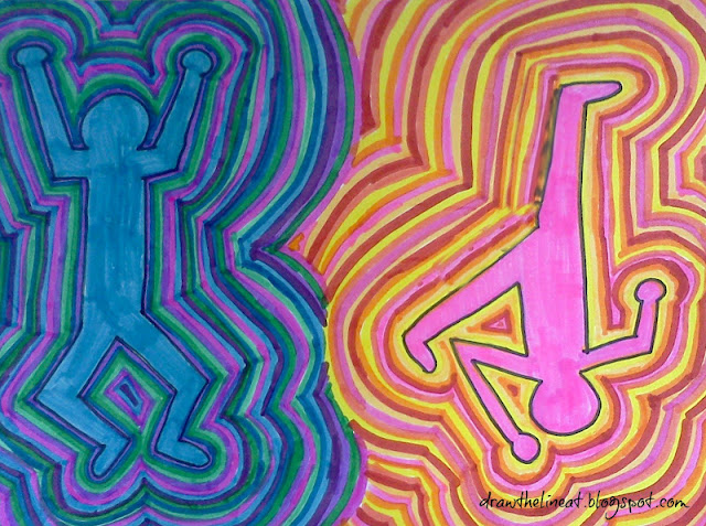 Draw The Line At Keith Haring Figures