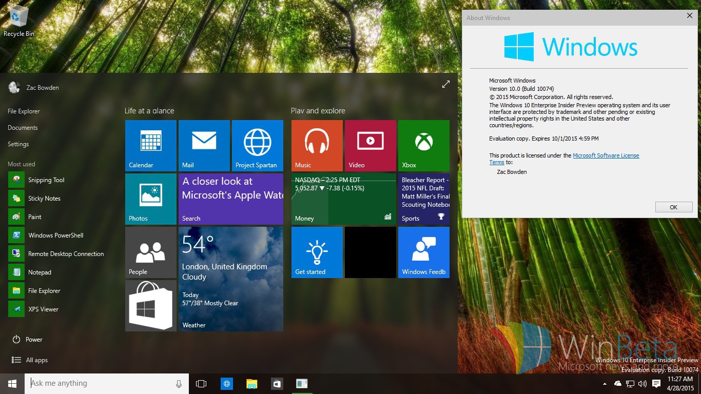 Виндовс 10 tools. Windows 10 Insider Preview build 10074. Чистая Windows 10. Windows 10 Pro. Windows 10 32 bit ISO.