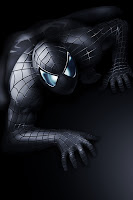 black spiderman iphone wallpaper