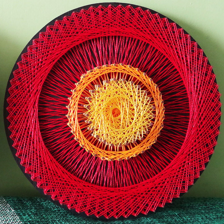 Aline Campbell string art mandalas