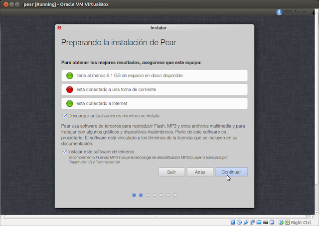 DriveMeca instalando Pear OS 8