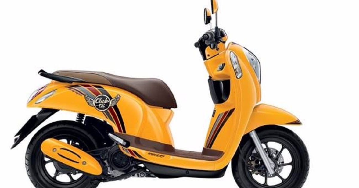 Gambar Lukisan Pensil Motor Scoopy