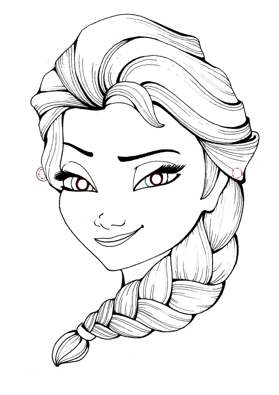 Disney Frozen - Elsa - disegno da stampare e colorare