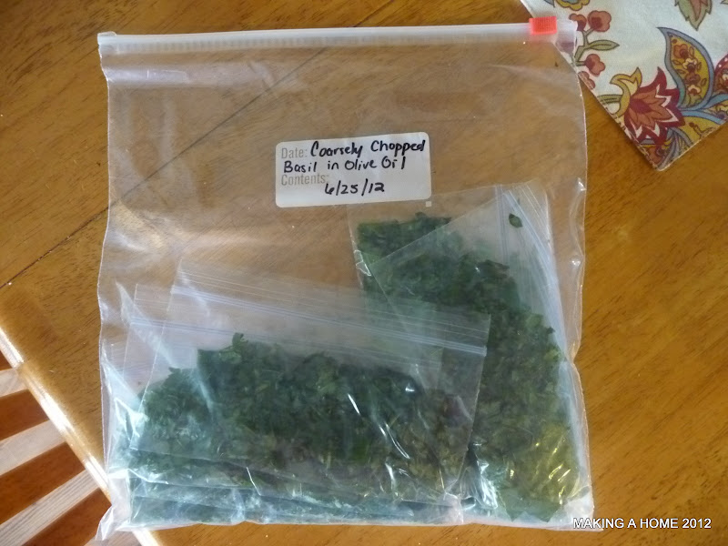 Making A Home How to Freeze Fresh Basil and Oregano