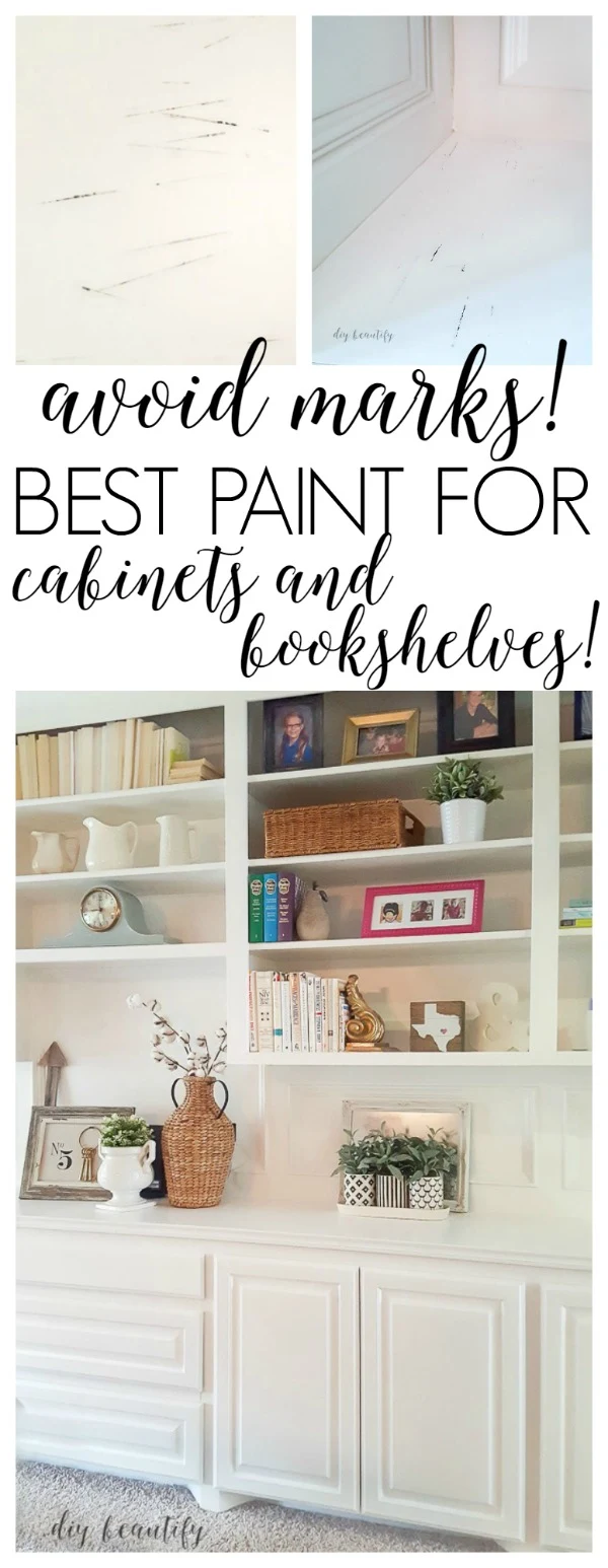 choosing the right paint for bookshelves and cabinets