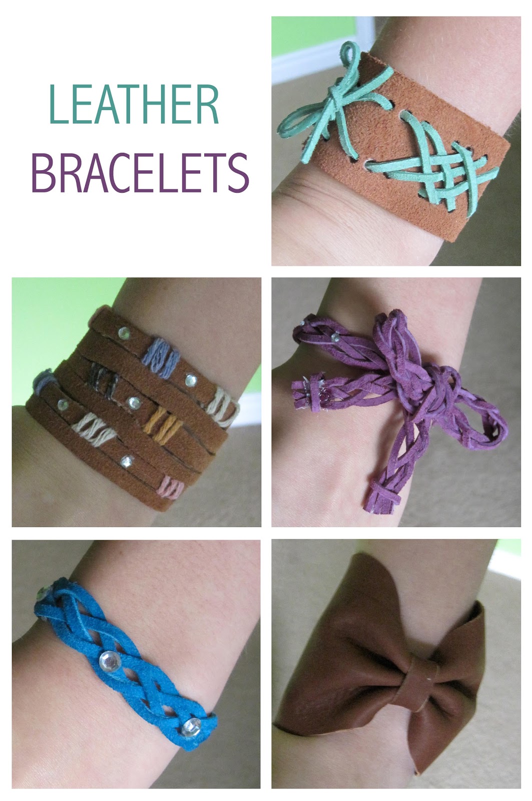 Sugar and Spice, and Everything Nice Leather Bracelets