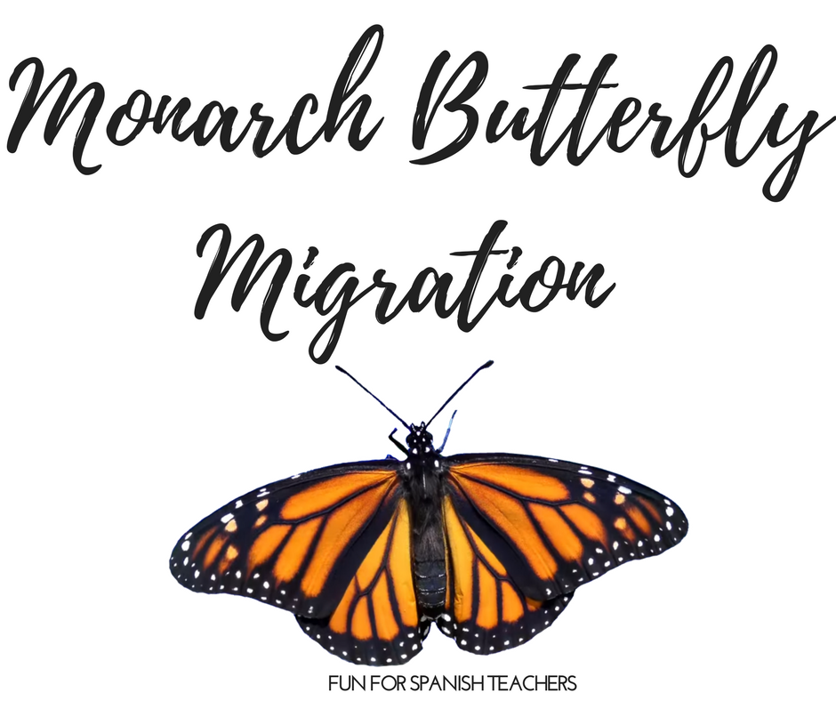 Fun for Spanish Teachers Monarch Butterfly Migration to Give Your
