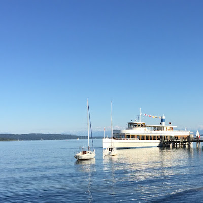Dampfer bei Schondorf Ausflugsdampfer auf dem Ammersee