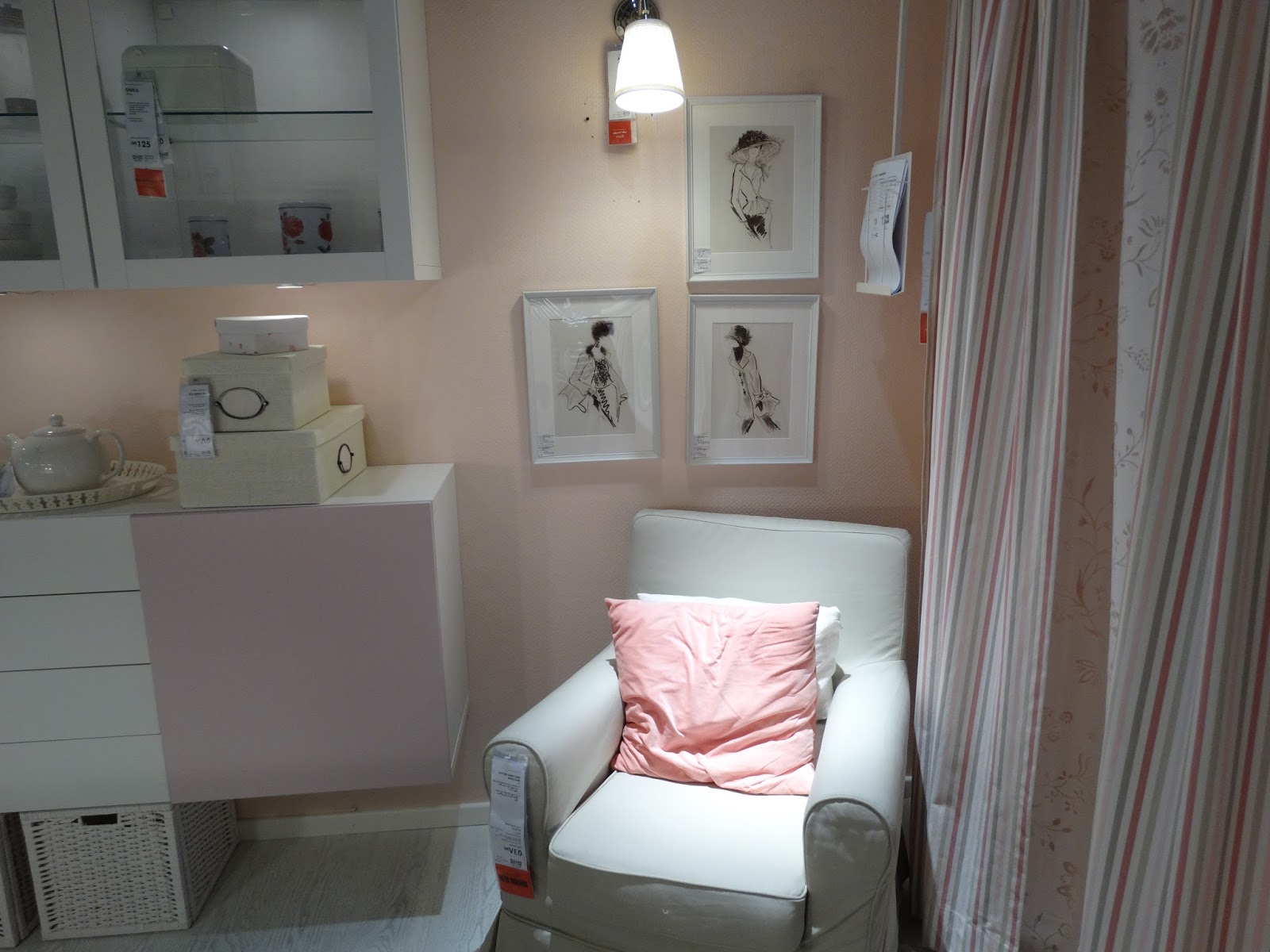 أفكار لغرف البنات بالبينك ودرجاتة من ايكيا 2015