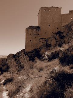 El castillo del conde Wifredo en El Códice Negro es el Castillo de las Arenas o Castillo de Sant Ferrán, Berga - Barcelona, aunque la fotografía corresponde al Castillo de Mula - Murcia