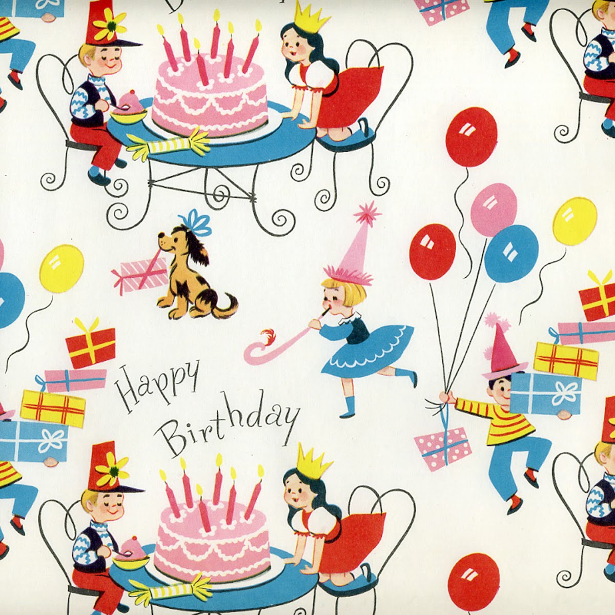 Free Printable Happy Birthday Wrapping Paper