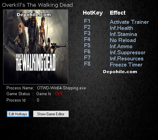 Overkill's The Walking Dead (PC) Can,Mermi +7 Trainer Hilesi