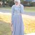 Gamis Kombinasi Brokat Simple