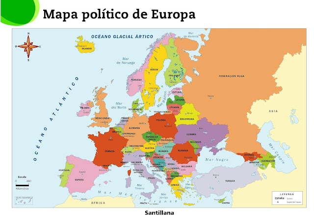 Resultado de imagen de mapa politico de europa 3º eso