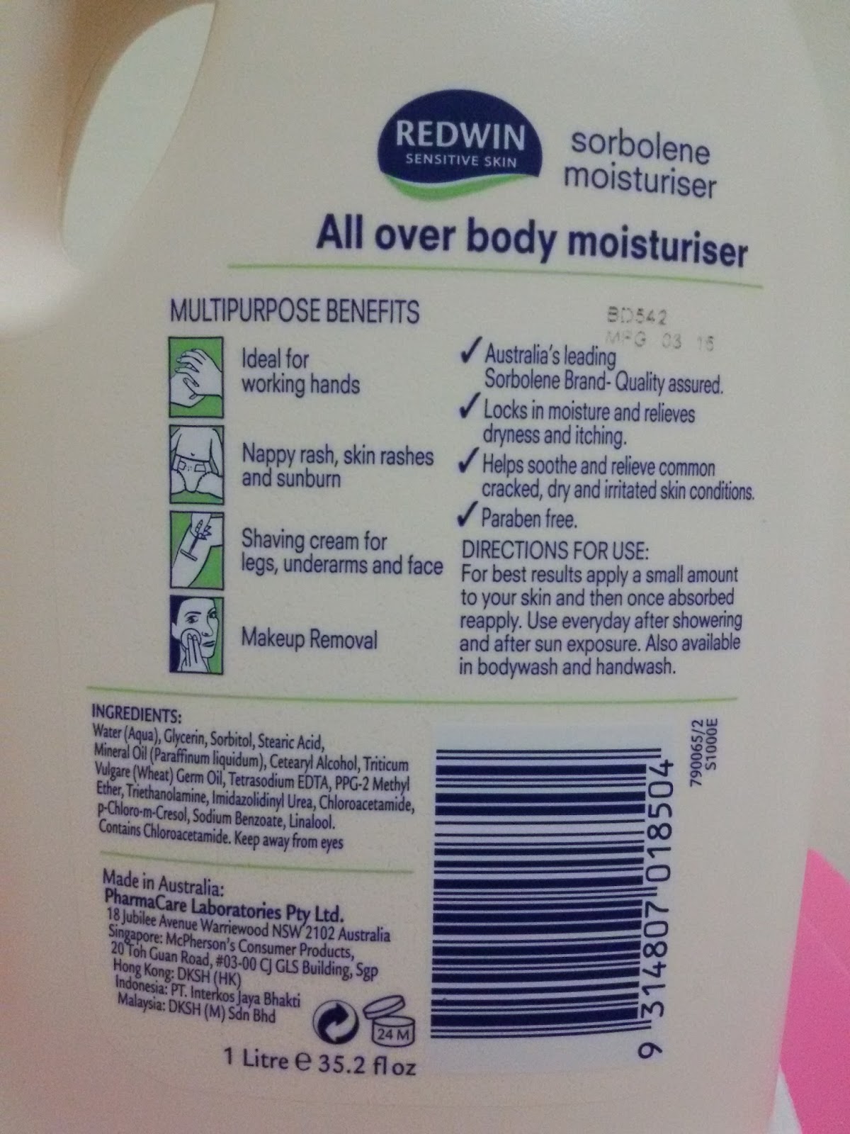 Love Korean Beauty REVIEW Redwin Sensitive Skin Sorbolane Moisturiser