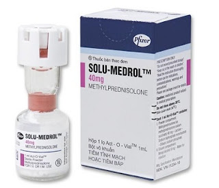 Thuốc tiêm Solu- medrol 40 mg thuộc nhóm chống viêm Corticoid