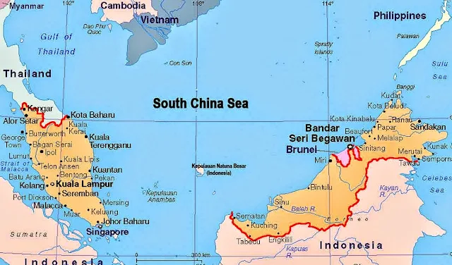 Gambar Peta Negara Malaysia