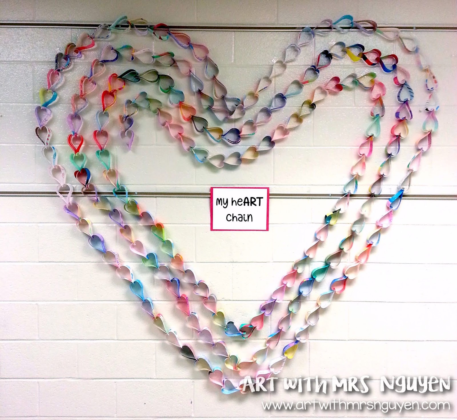 My Paper heART Chain! Art with Mrs. Nguyen