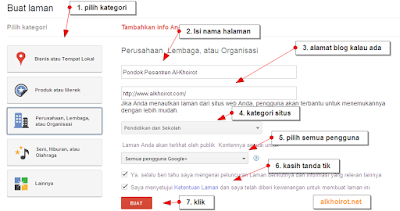 halaman google plus page