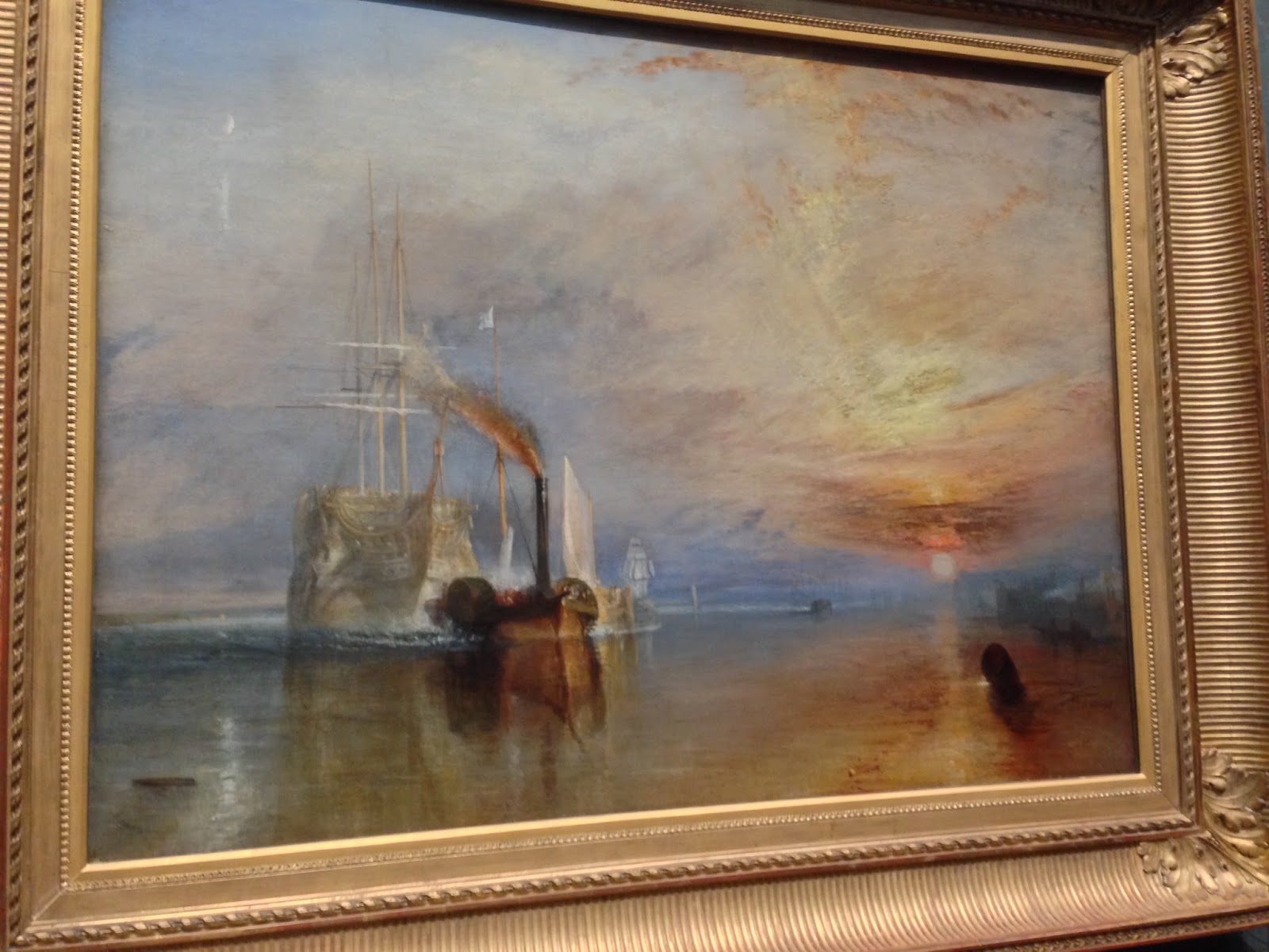 Уильям тернер последний рейс корабля отважный описание картины