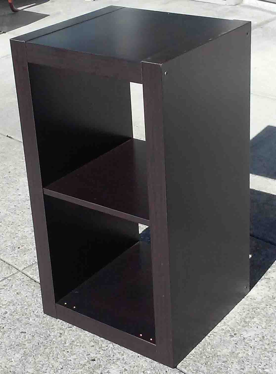 UHURU FURNITURE & COLLECTIBLES SOLD Espresso 2 Cube Shelf 25