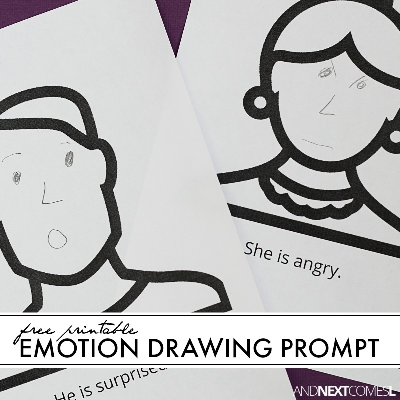 Free Printable Emotion Drawing Prompt | And Next Comes L