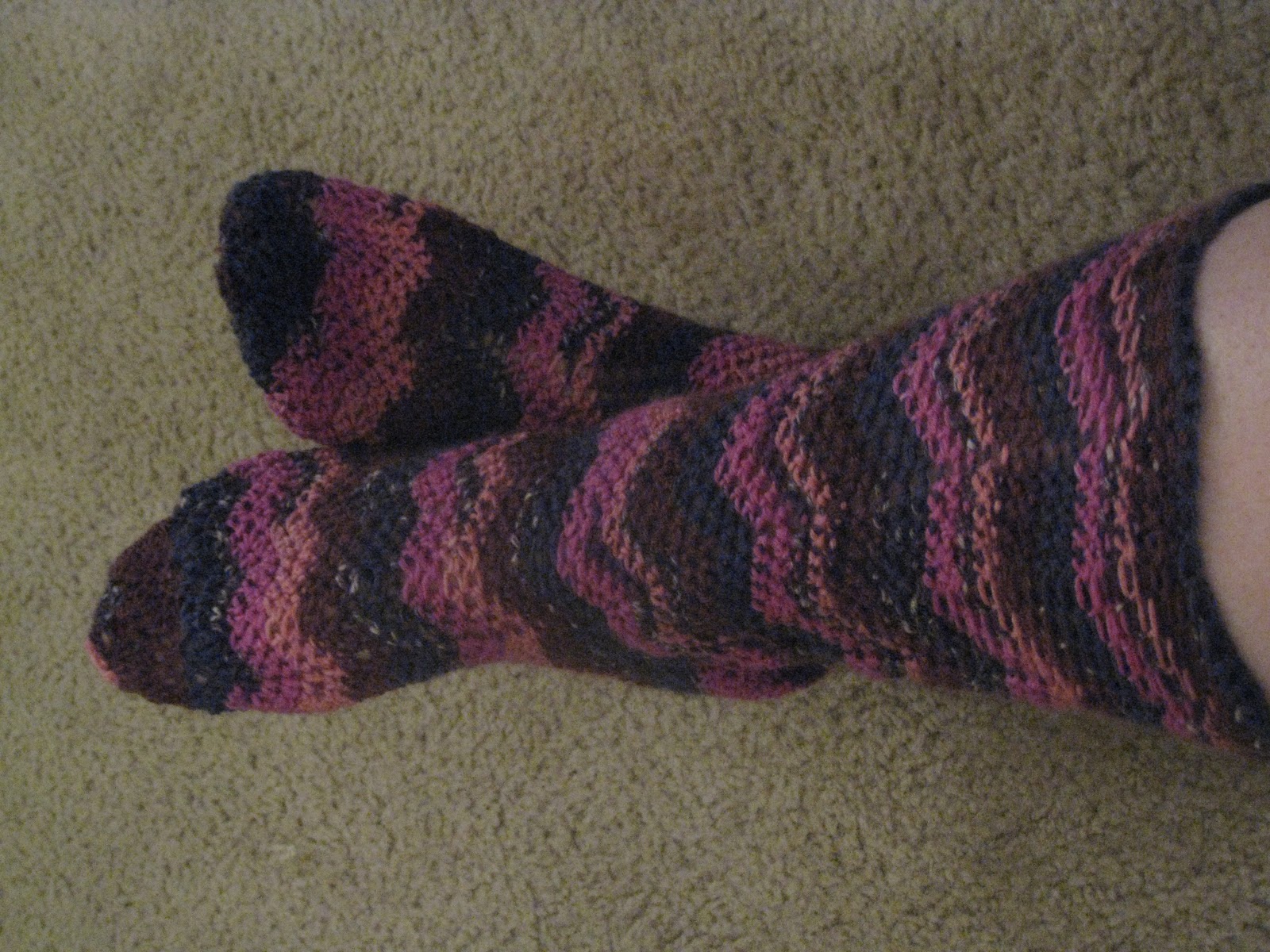 Engineered Crochet: Boot Socks!