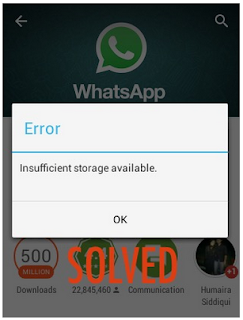 WhatsApp Tidak Bisa Update Karena Kurangnya Penyimpanan [SOLVED]