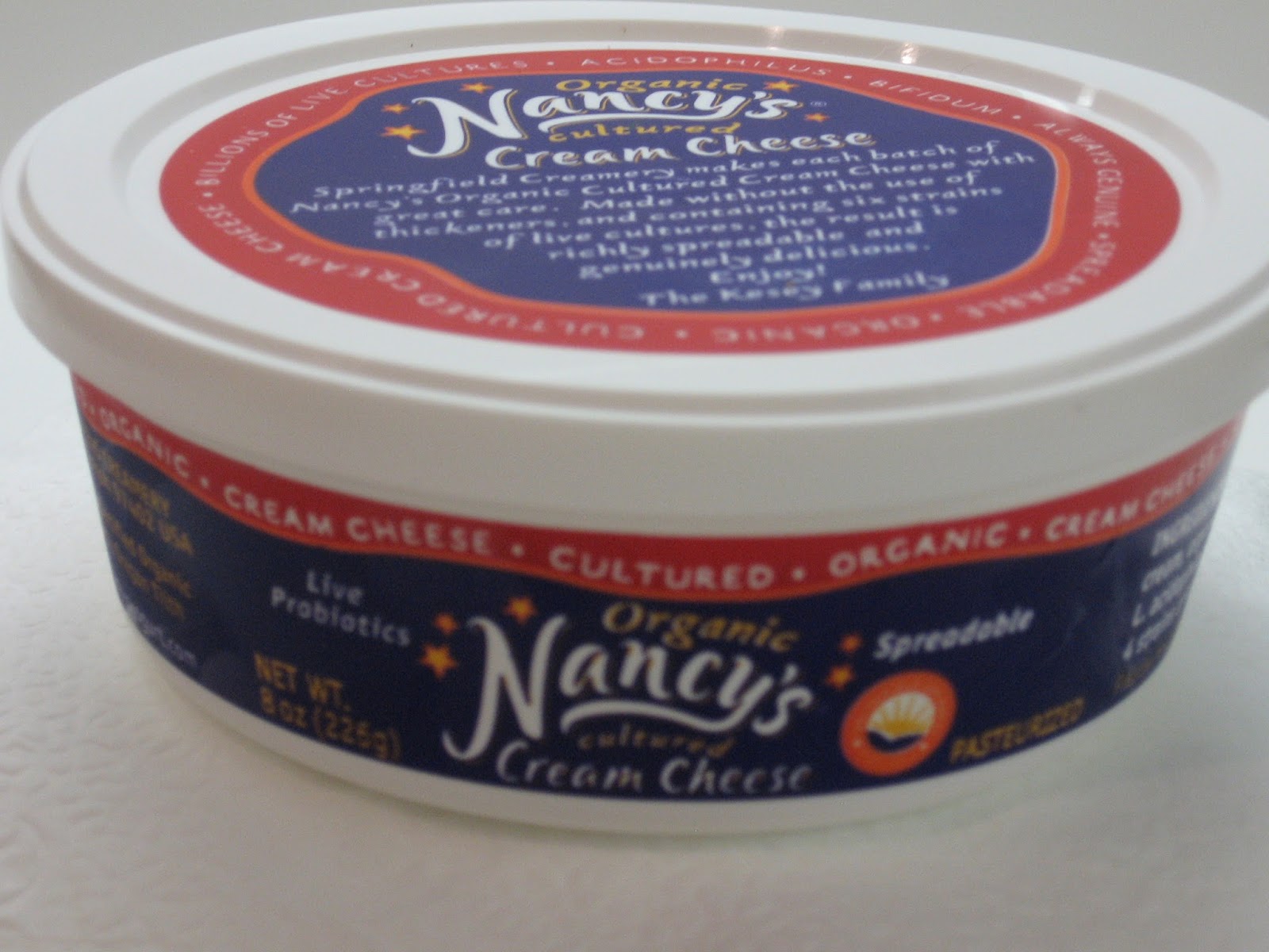 Please, DON'T pass the salt! Nancy's Organic Cultured Cream Cheese