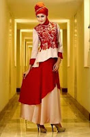 Model baju pesta gaun muslimah modern Model baju pesta gaun muslimah modern