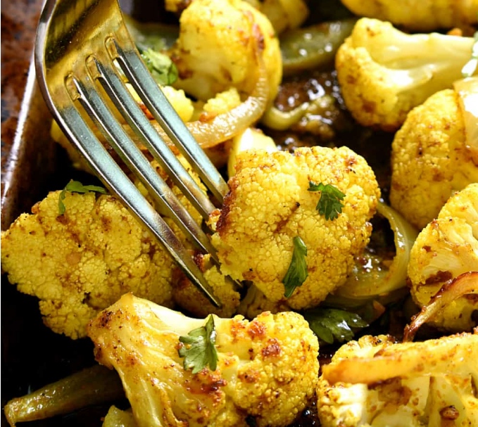 CURRY ROASTED CAULIFLOWER - Food Recipes