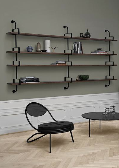 studio karin: HYLLSYSTEM SOM GRAFISK FONDVÄGG