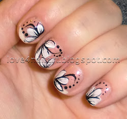 nail flower simple flowers french another