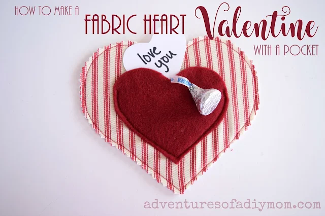 How to Make a Fabric Heart Valentine with a Pocket