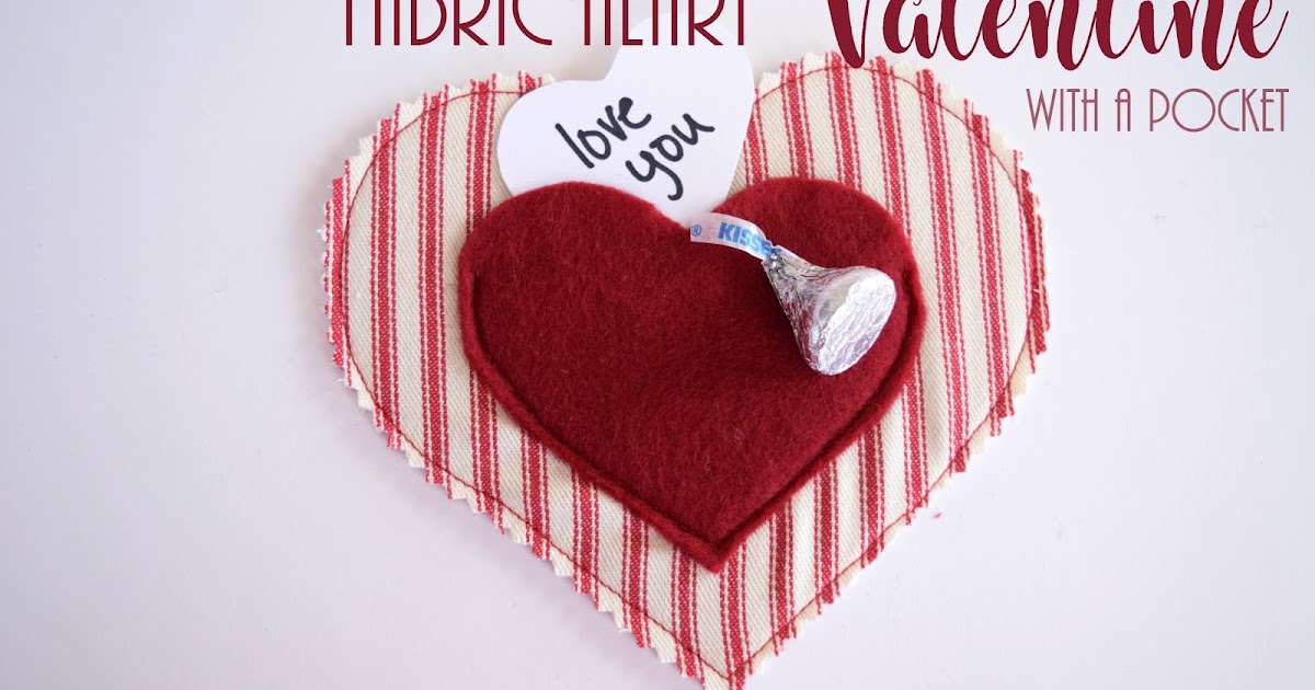 How to Make a Fabric Heart Valentine with a Pocket - Adventures of a