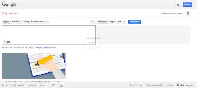 Google Translate Kini Hanya Terjemahkan Maksimal 5.000 Karakter Google Translate Kini Hanya Terjemahkan Maksimal 5.000 Karakter
