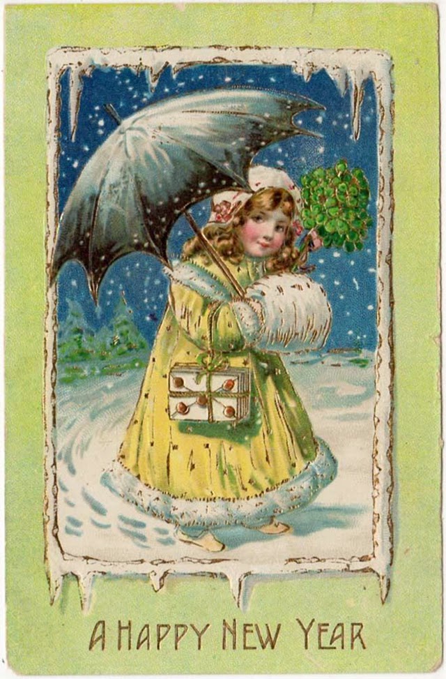 Cute and Beautiful Vintage New Year's Postcards Vintage Everyday